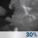 Tonight: A 30 percent chance of showers and thunderstorms, mainly after 11pm.  Mostly cloudy, with a low around 63. North wind around 6 mph becoming light and variable  after midnight. 