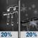Tonight: A slight chance of freezing rain between 10pm and 3am, then a slight chance of snow showers between 3am and 4am. Cloudy. Low around 24, with temperatures rising to around 26 overnight. West northwest wind 2 to 13 mph, with gusts as high as 18 mph. Chance of precipitation is 20%. Tonight: Slight Chance Freezing Rain then Slight Chance Snow Showers